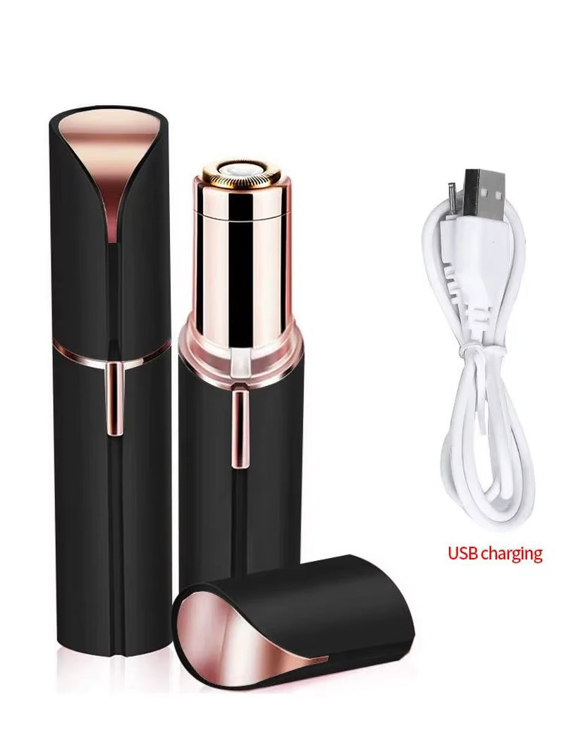 High Quality Electric Face Shaver Portable Hair Removal Device for Women Man Chin Lip Peach Fuzz Painless Facial Hair Remover